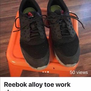 Men’s Reebok alloy toe shoes
